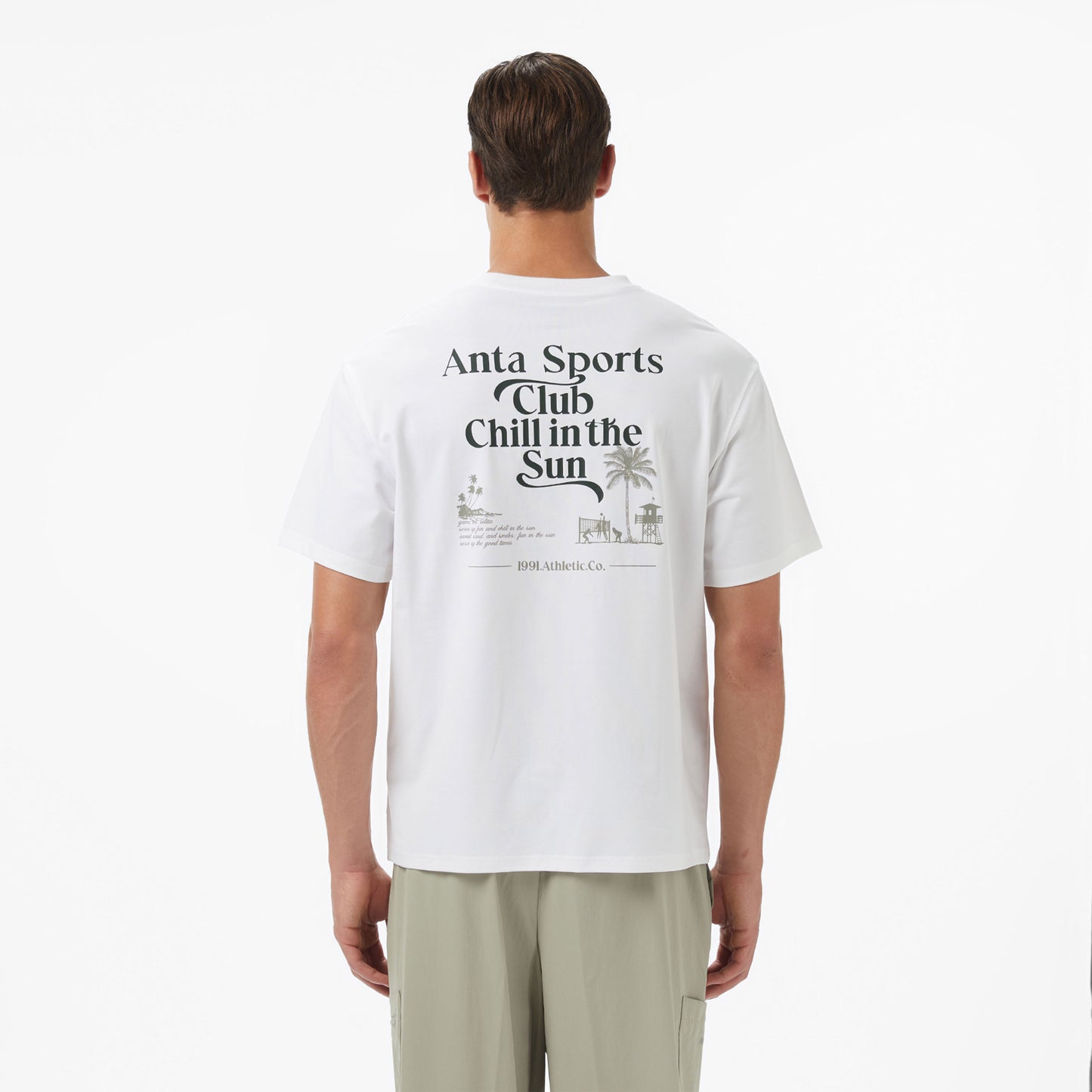 Anta Beach Party Erkek Beyaz T-shirt