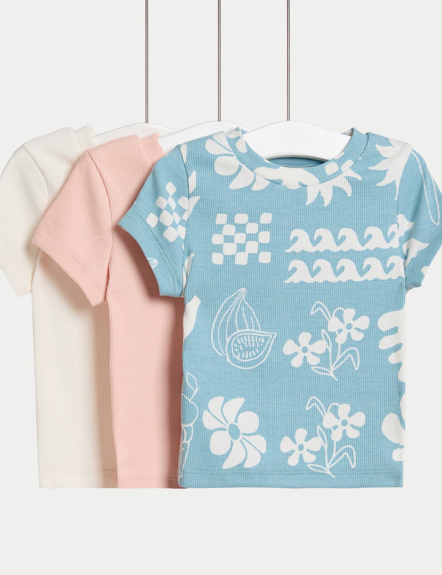?3'lü Pamuk Karışımlı T-shirt Seti (2-8 Yaş)?