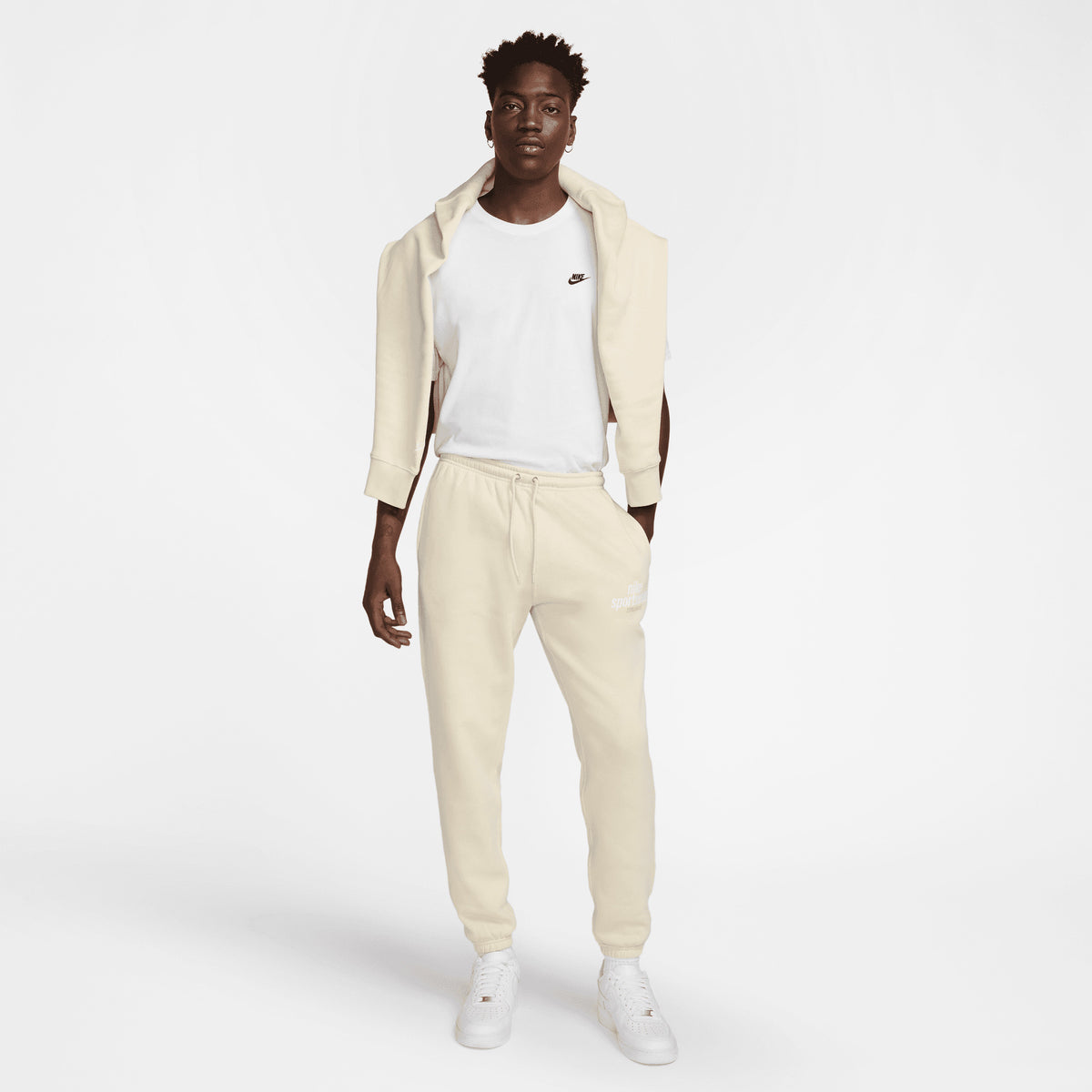 Nike Club Erkek Krem Eşofman Altı