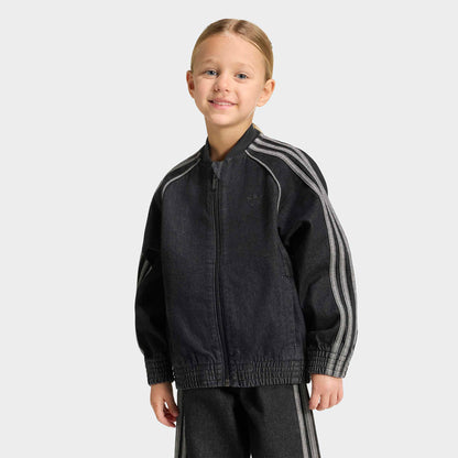 Adidas Superstar Track Den Çocuk Siyah Ceket