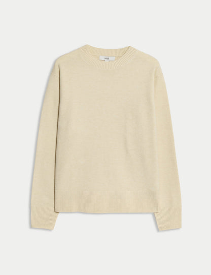 Air Yarn Bisiklet Yaka Triko Kazak