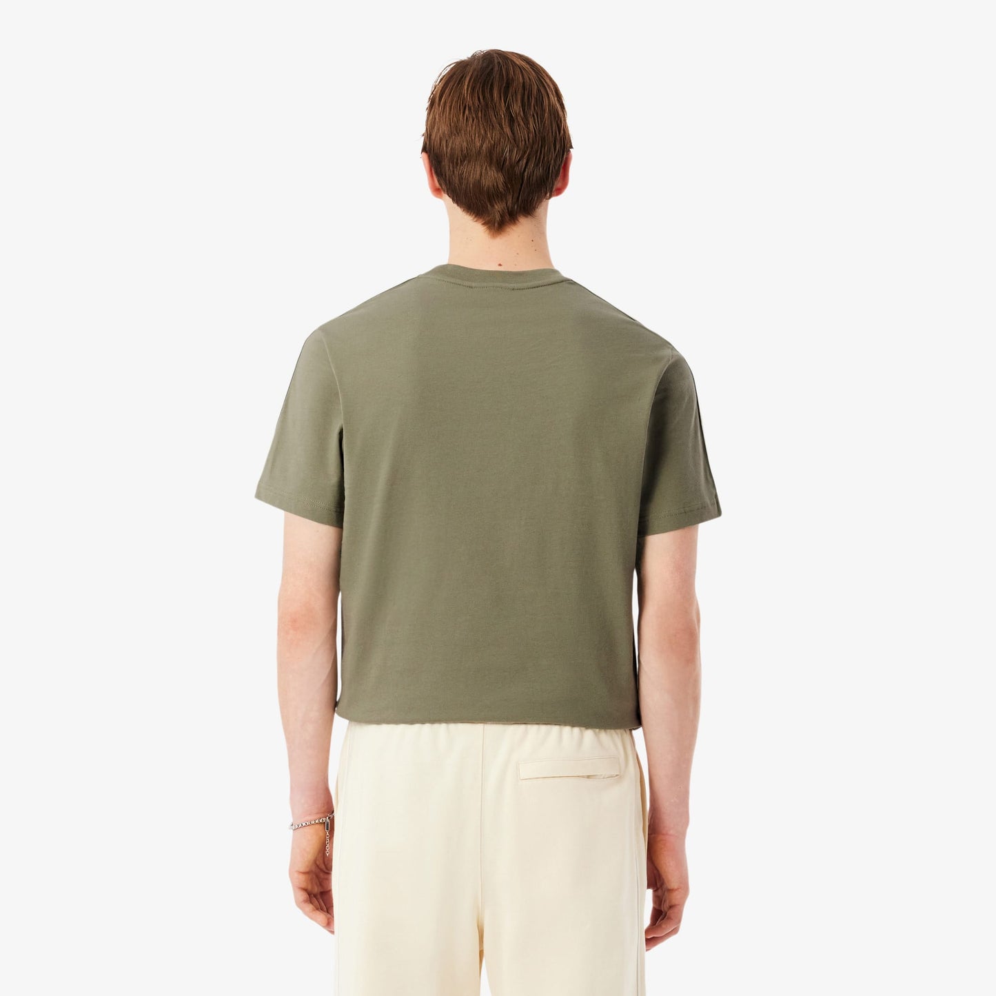 Lacoste Erkek Regular Fit Bisiklet Yaka Haki T-shirt