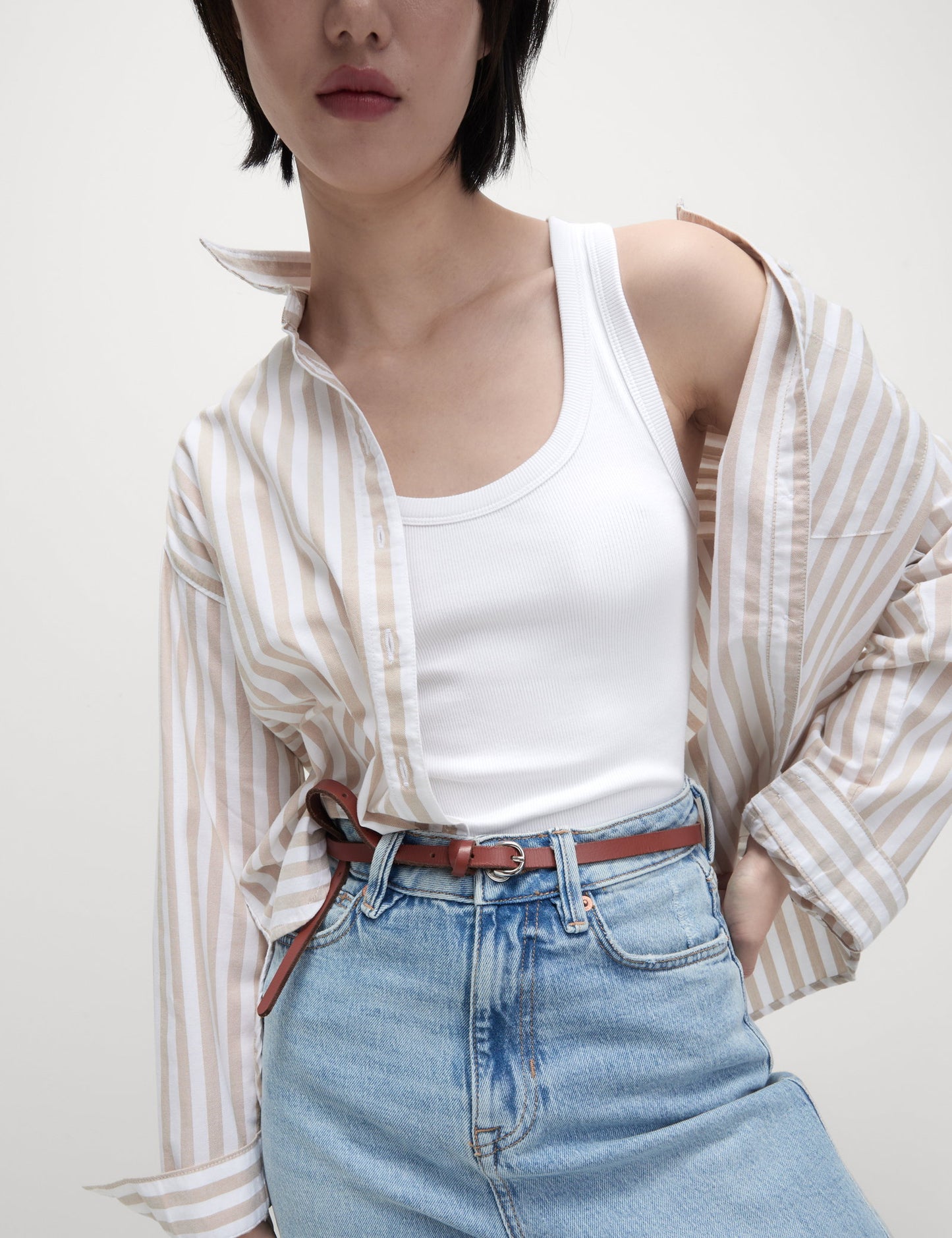 Pamuk Karışımlı Ribana Slim Fit Atlet