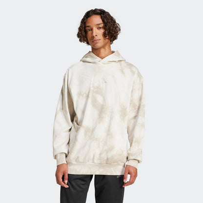 Adidas All Szn Fleece Wash Erkek Bej Hoodie