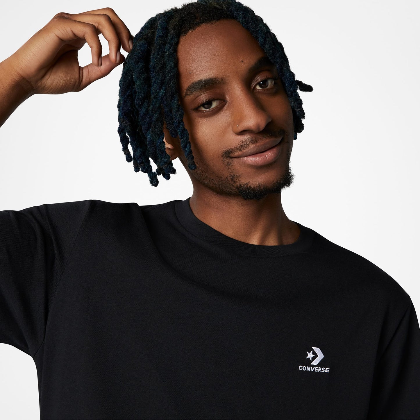 Converse Go-to Embroidered Star Chevron Unisex Siyah T-shirt