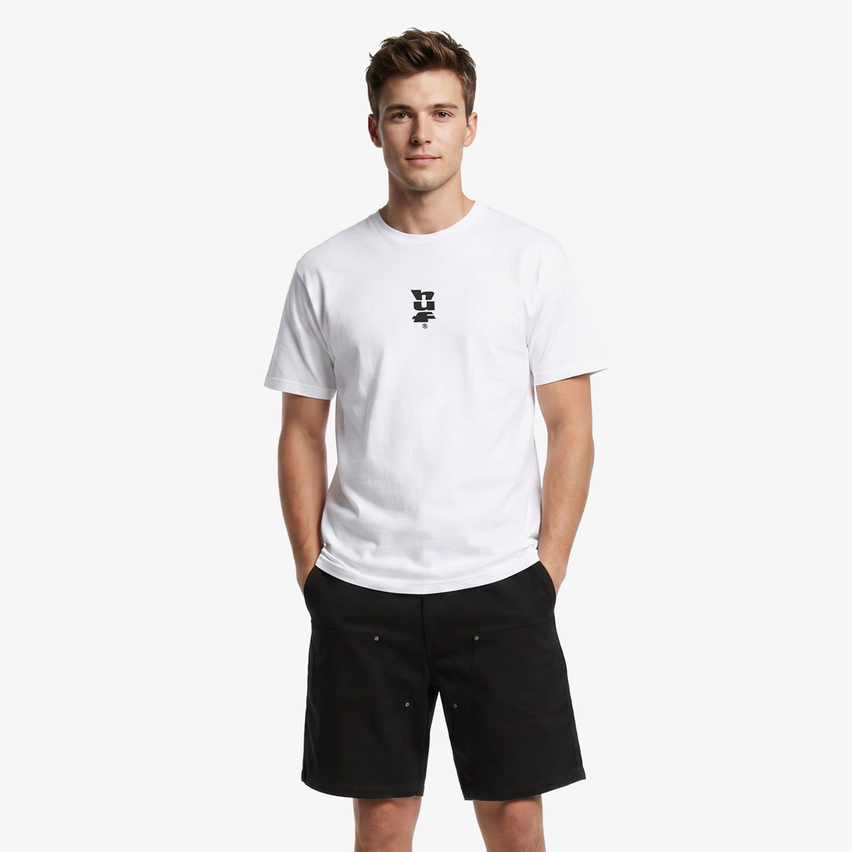 Huf Set Megablast Erkek Beyaz T-shirt