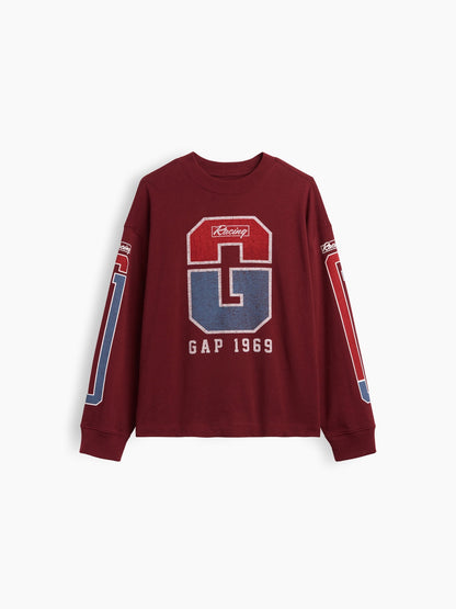 Lacivert Heavyweight Oversized Grafik T-shirt