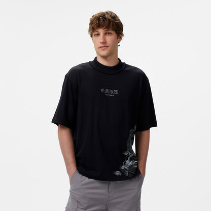 United4 Örme Comfort Erkek Siyah T-shirt