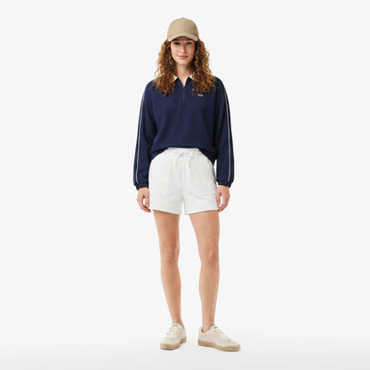 Lacoste Relaxed Fit Kadın Krem Şort
