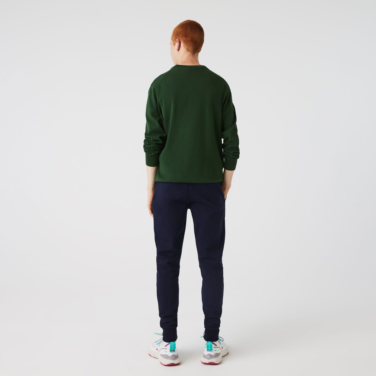 Lacoste Organik Pamuklu Erkek Lacivert Eşofman Altı