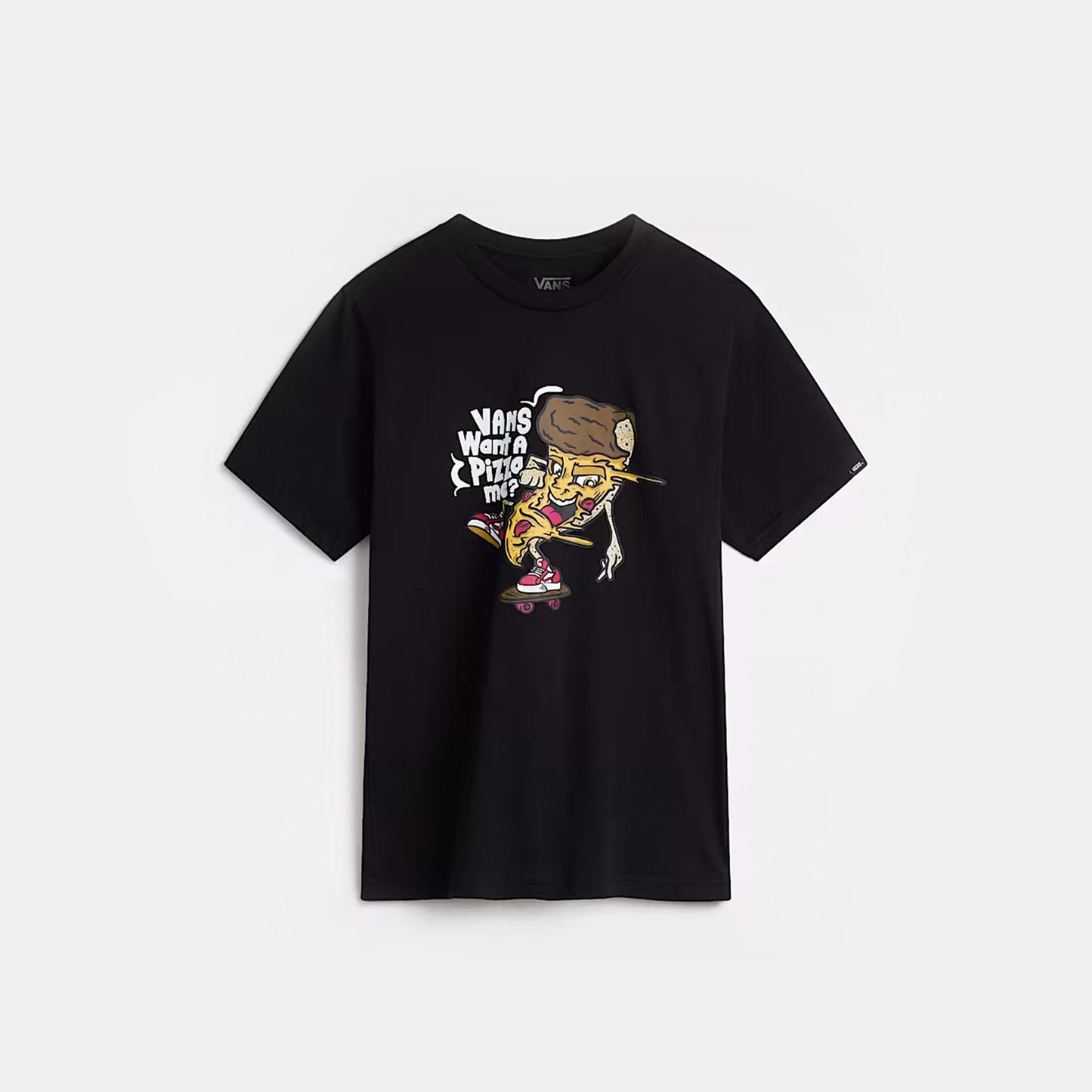 Vans Pizza Me Ss Çocuk Siyah T-shirt