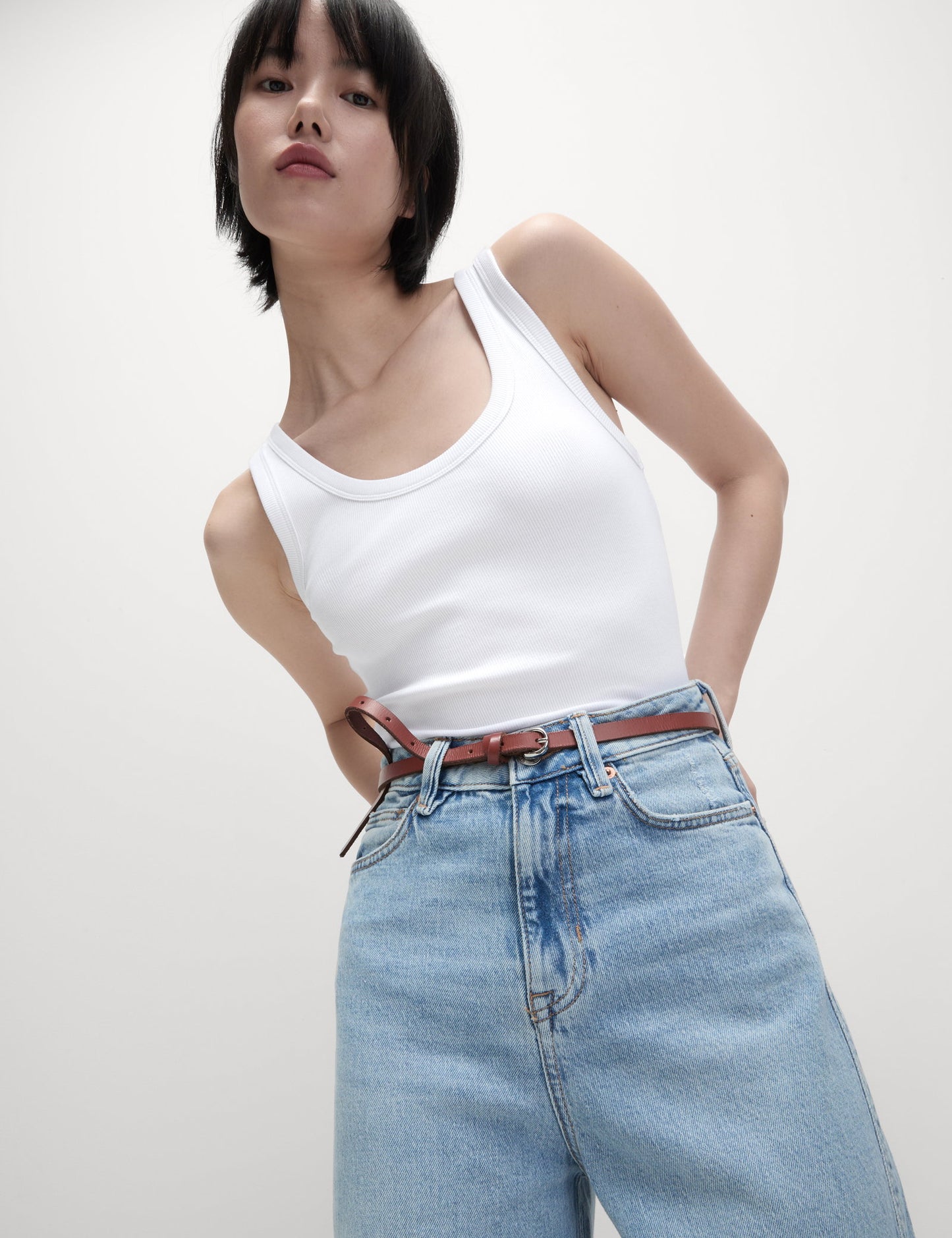 Pamuk Karışımlı Ribana Slim Fit Atlet