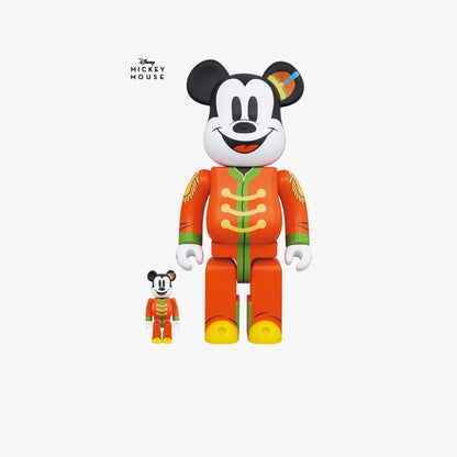 Bearbrick Mickey Mouse The Band Concert Renkli Figür