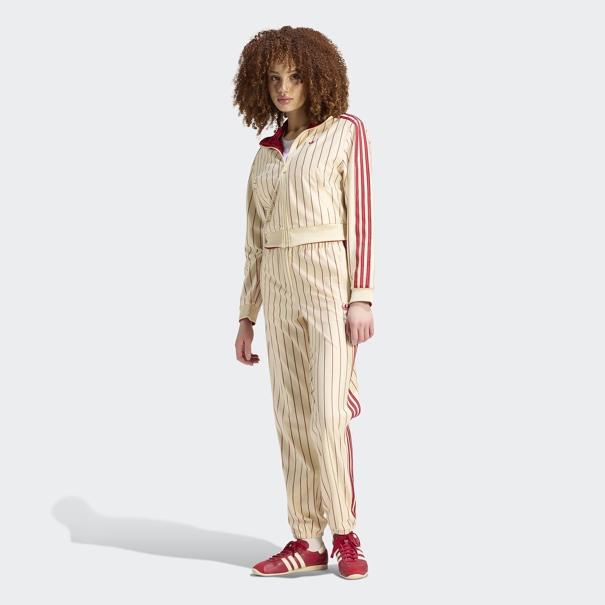 Adidas Reversible Firebird Kadın Krem Rengi Sweatshirt
