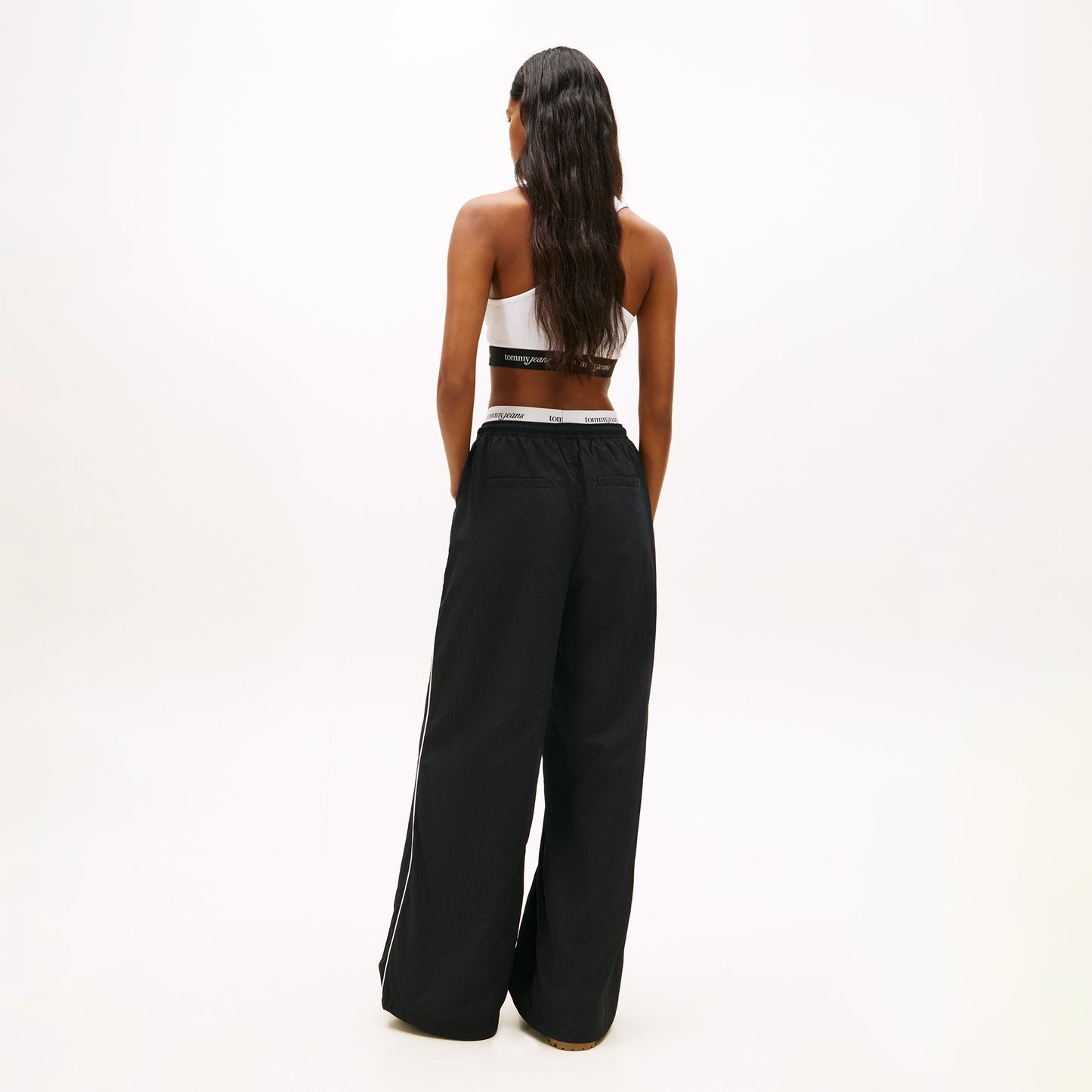 Tommy Hilfiger Waistband Track Pants Kadın Siyah Pantolon