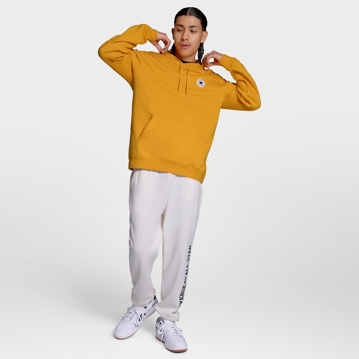 Converse Standard Fit Core Chuck Patch Erkek Sarı Sweatshirt