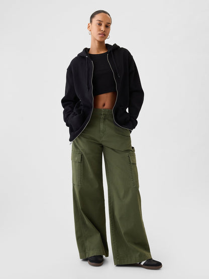 Siyah Vintagesoft Fermuarlı Sweatshirt