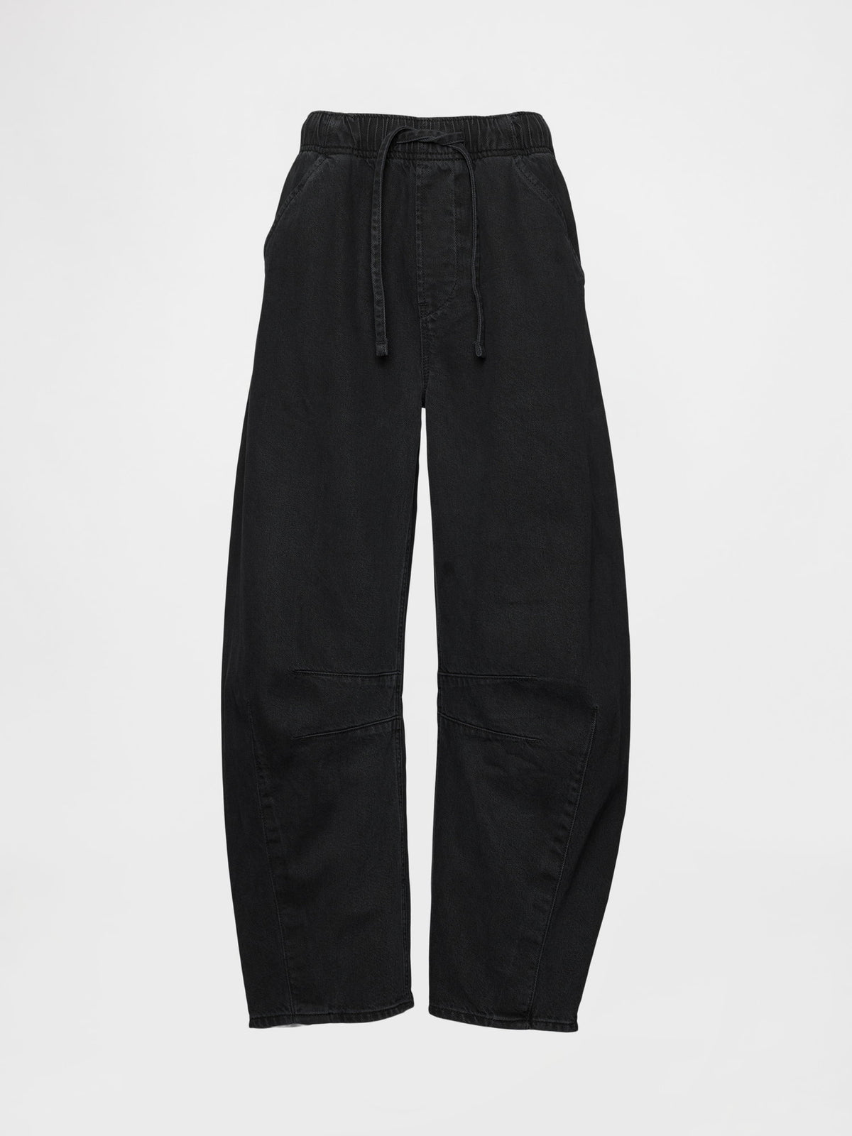 Siyah Mid Rise Ultrasoft Easy Horseshoe Jean Pantolon