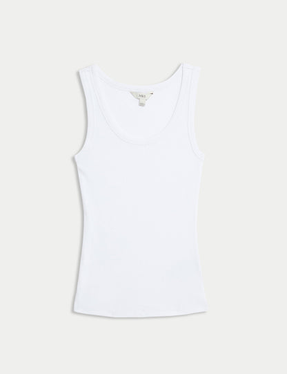 Pamuk Karışımlı Ribana Slim Fit Atlet