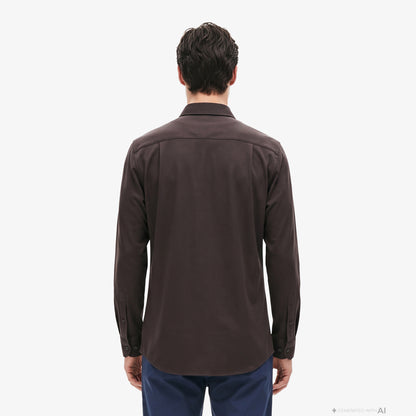 Lacoste Slim Fit Erkek Kahverengi Gömlek