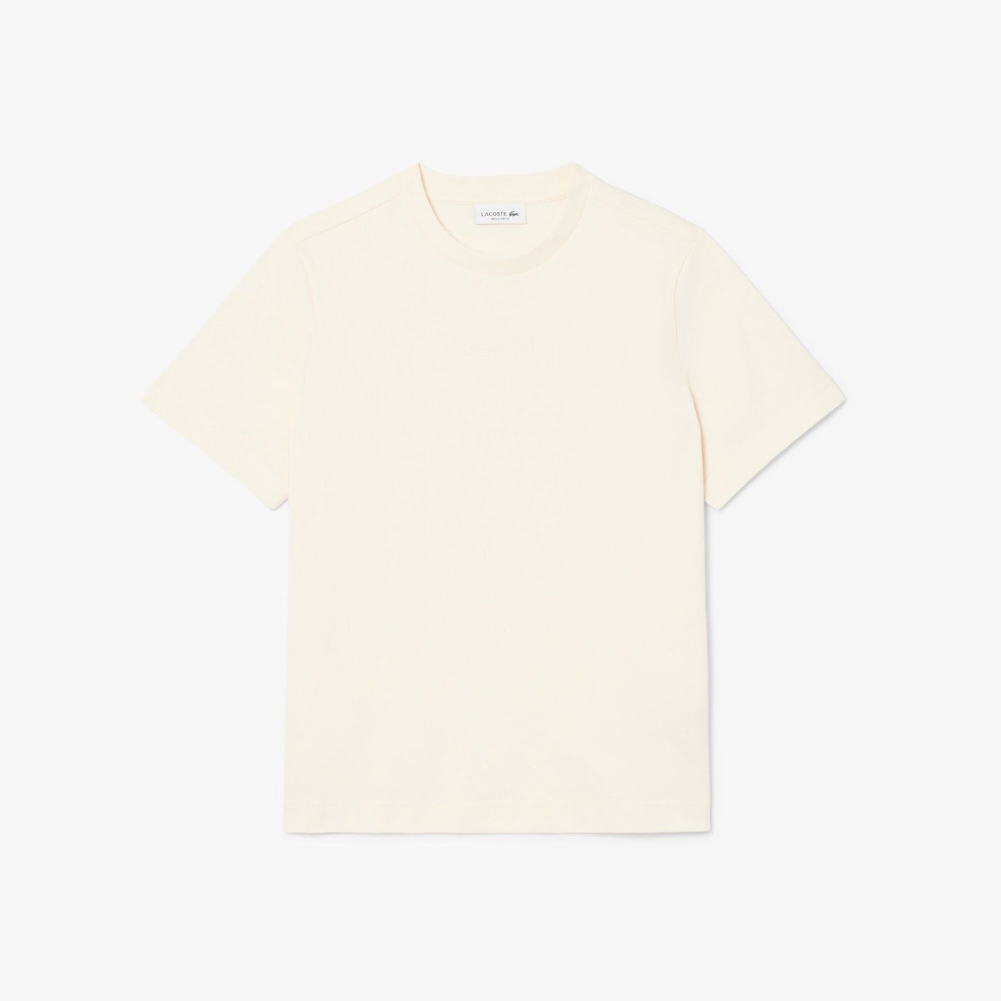 Lacoste Print Cotton Kadın Bej T-shirt