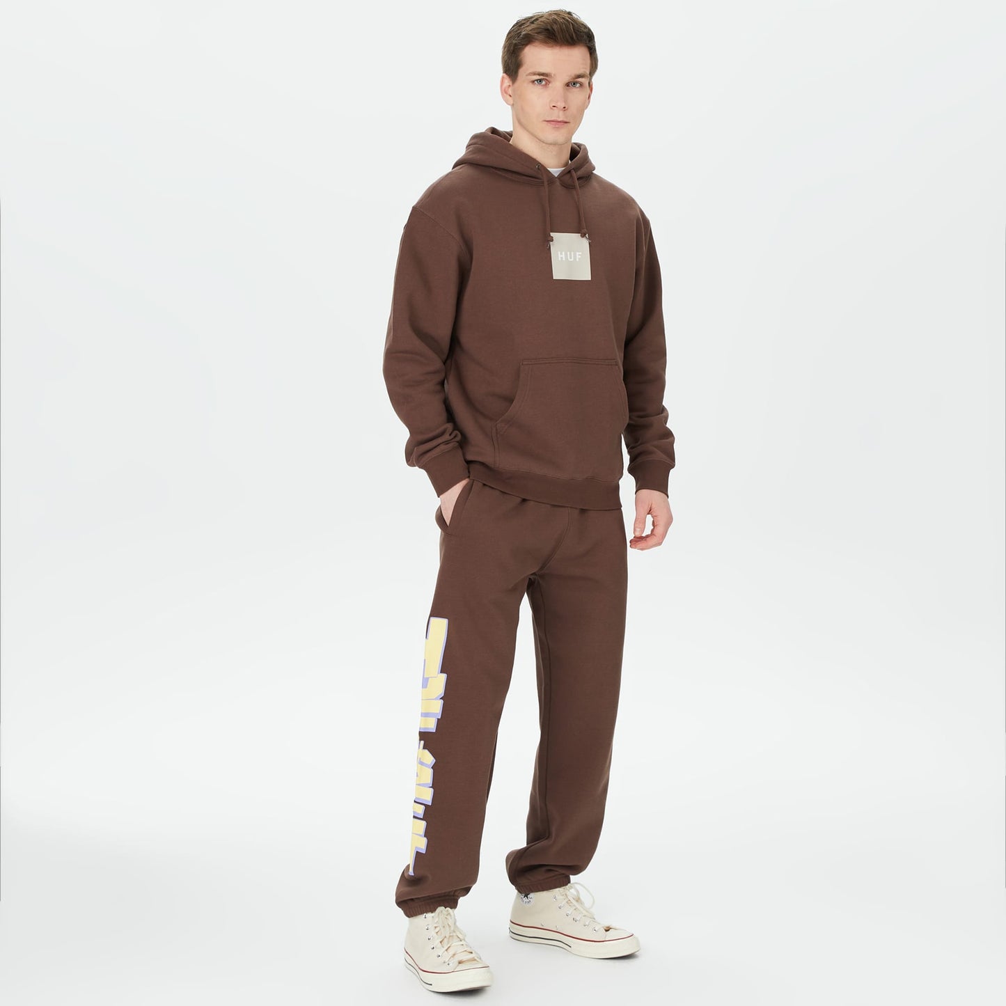 Huf Anthem Polar Erkek Kahverengi Eşofman Altı