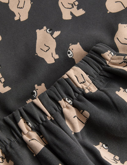Pamuklu Desenli Pijama Takımı