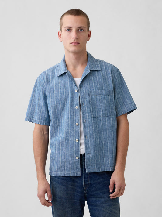 Mavi Denim Dobby Resort Gömlek