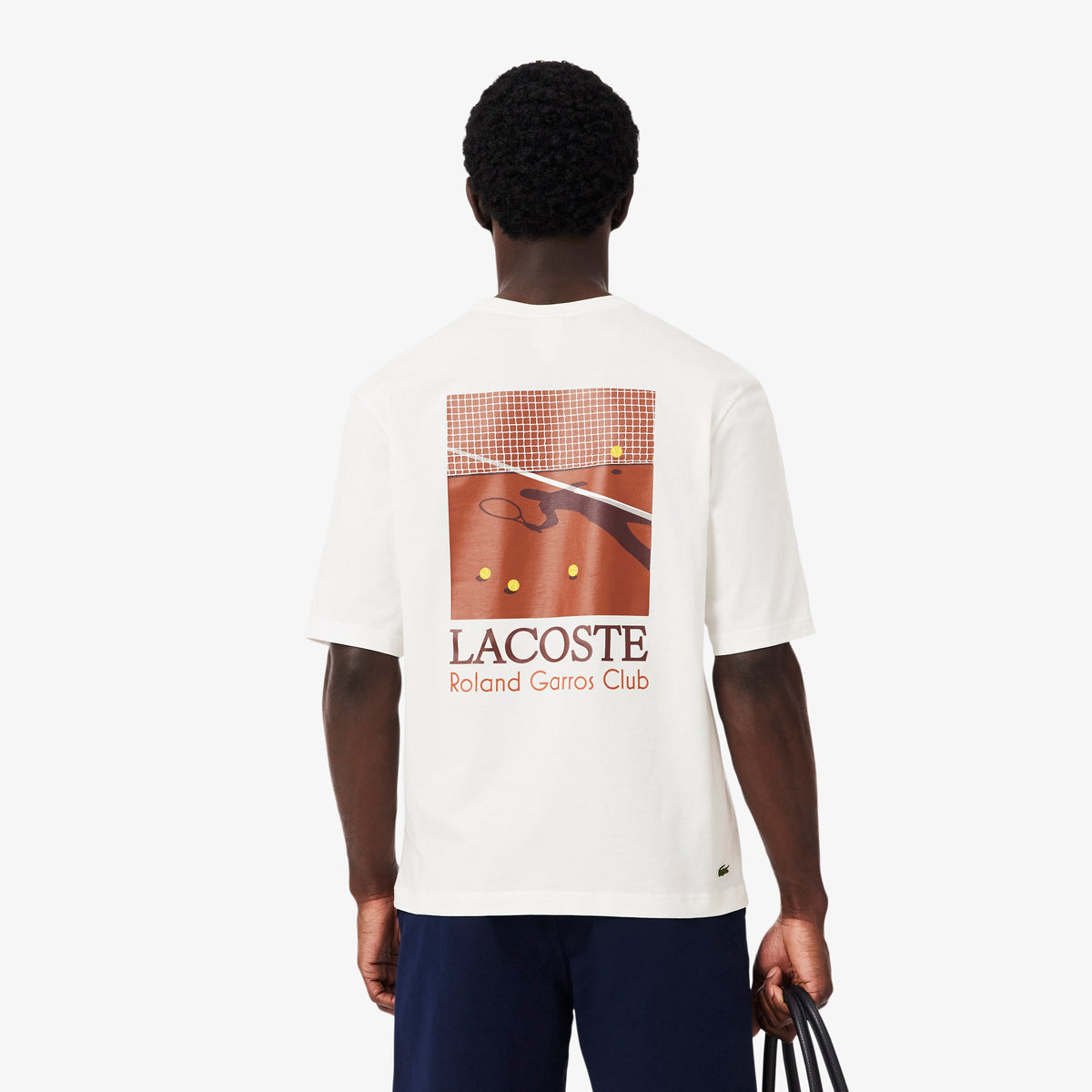 Lacoste Relaxed Fit Erkek Beyaz T-shirt