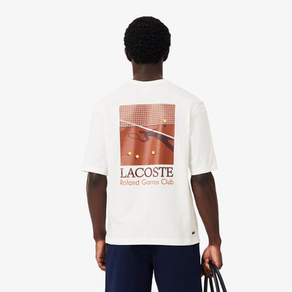 Lacoste Relaxed Fit Erkek Beyaz T-shirt