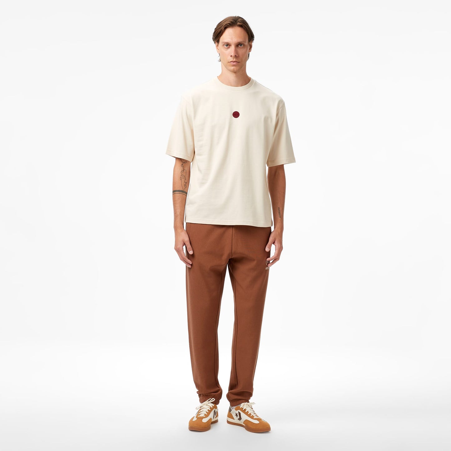 United4 Classic Erkek Krem T-shirt
