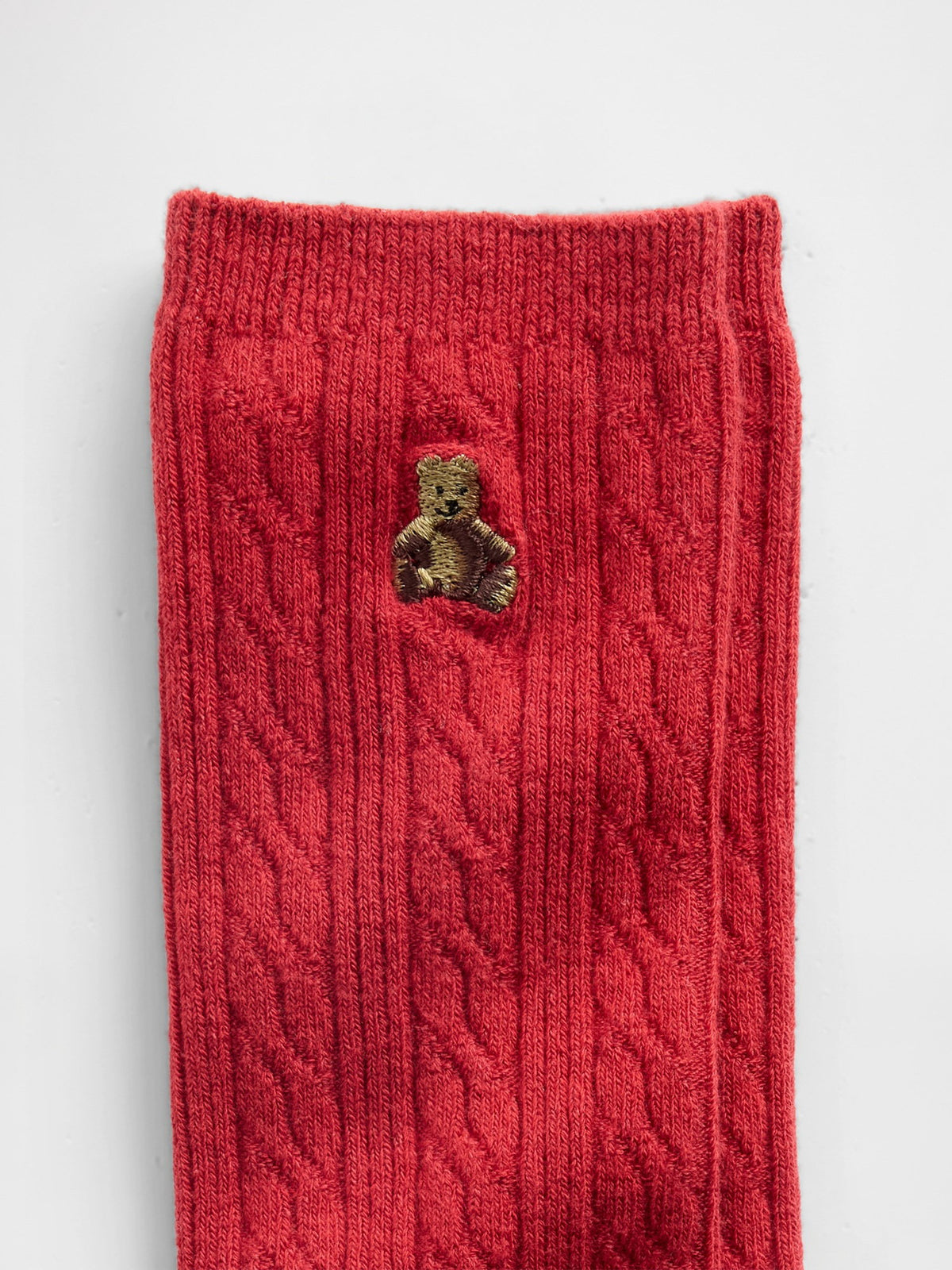 Yeşil Brannan Bear Cable-knit Crew Çorap
