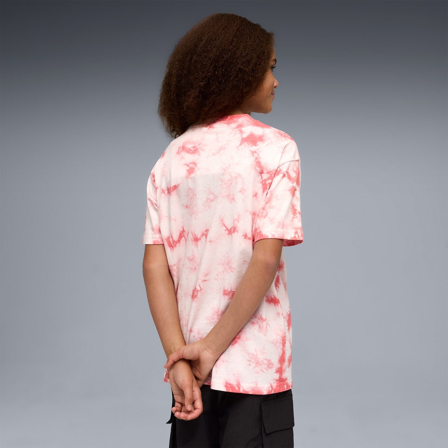 Puma Essentials Relaxed Tie-dye Çocuk Pembe T-shirt