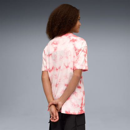 Puma Essentials Relaxed Tie-dye Çocuk Pembe T-shirt