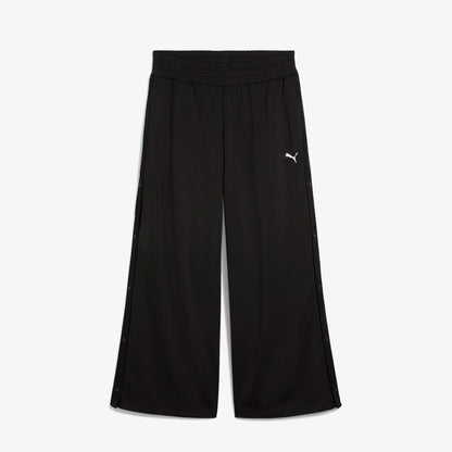 Puma Wardrobe Essentials Low Rise Kadın Siyah Popper Eşofman Altı