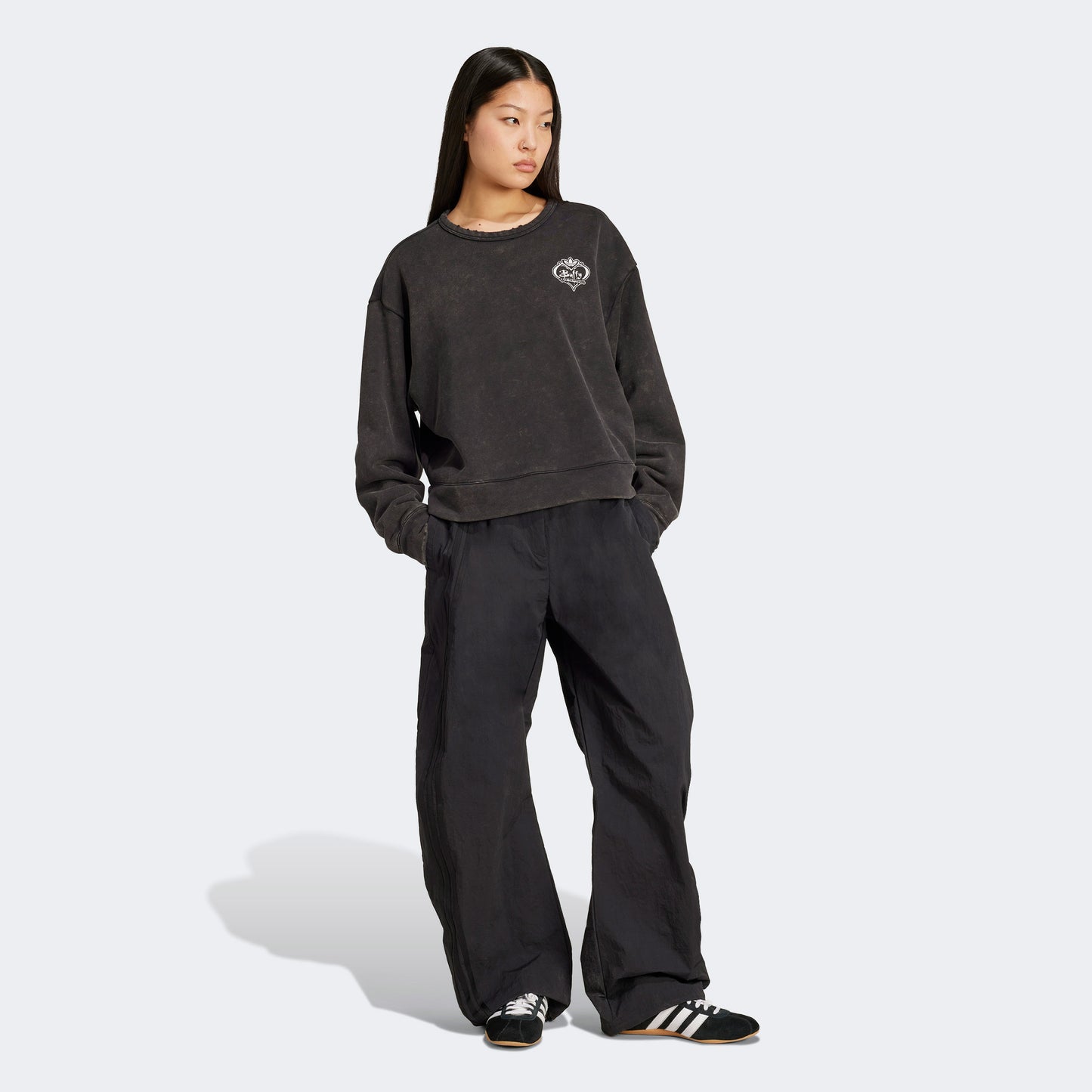 Adidas Buffy Cre Kadın Siyah Sweatshirt