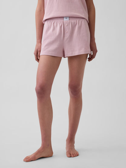 Açık Pembe Boxer Pijama Şort