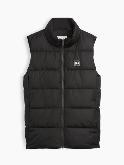 Siyah Relaxed Puffer Şişme Yelek