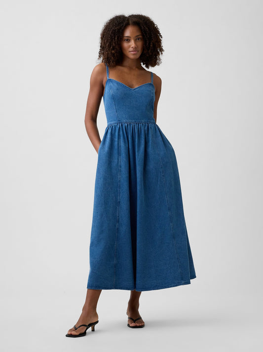 Mavi Sweetheart Maxi Elbise