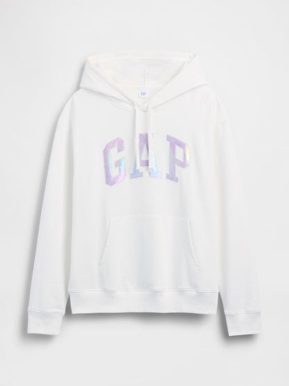 Kırık Beyaz Gap Logo Havlu Kumaş Sweatshirt