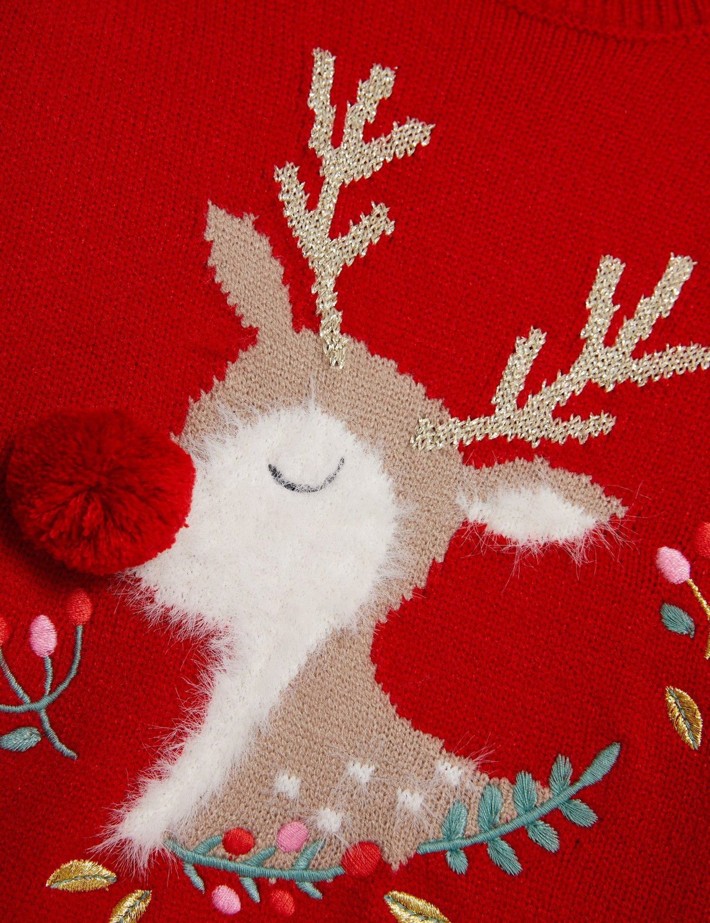 Geyik Desenli Christmas Kazak (1-8 Yaş)