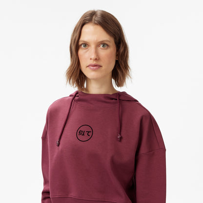 United4 Classic Kadın Bordo Hoodie
