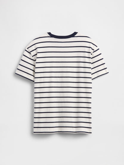 Lacivert Bisiklet Yaka T-shirt