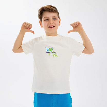 Skechers Graphic Çocuk Beyaz T-shirt