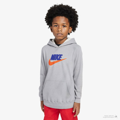 Nike Club Chenille Çocuk Gri Sweatshirt