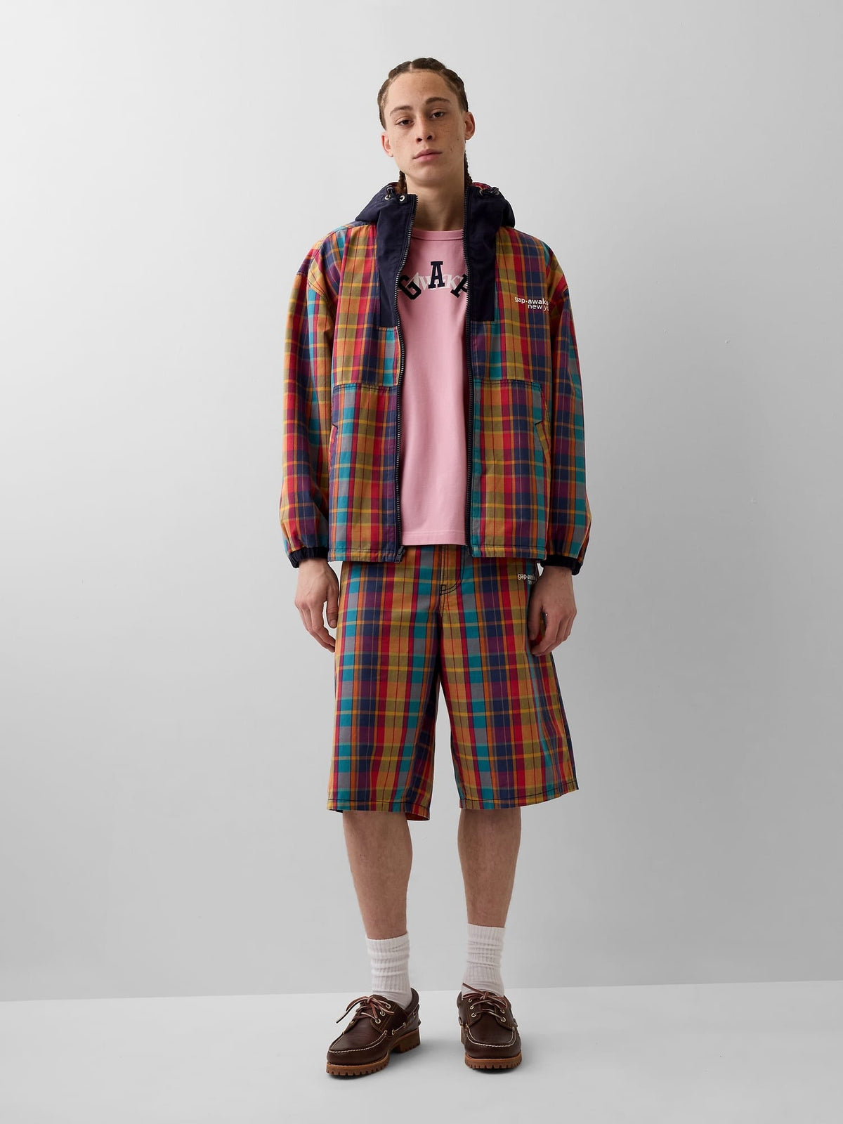 Açık Pembe Gap × Awake Ny Relaxed Logo T-shirt
