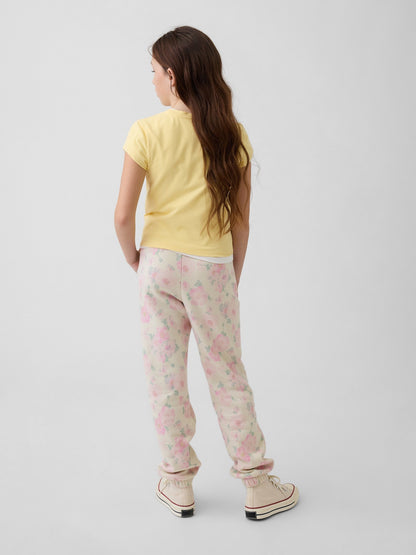 Kırık Beyaz Relaxed Gap Logo Fransız Havlu Kumaş Jogger Eşofman Altı
