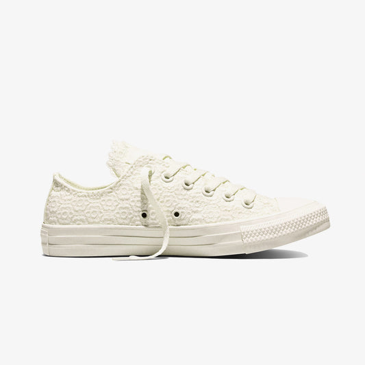 Converse Chuck Taylor All Star Unisex Çiçek Işlemeli Krem Sneaker