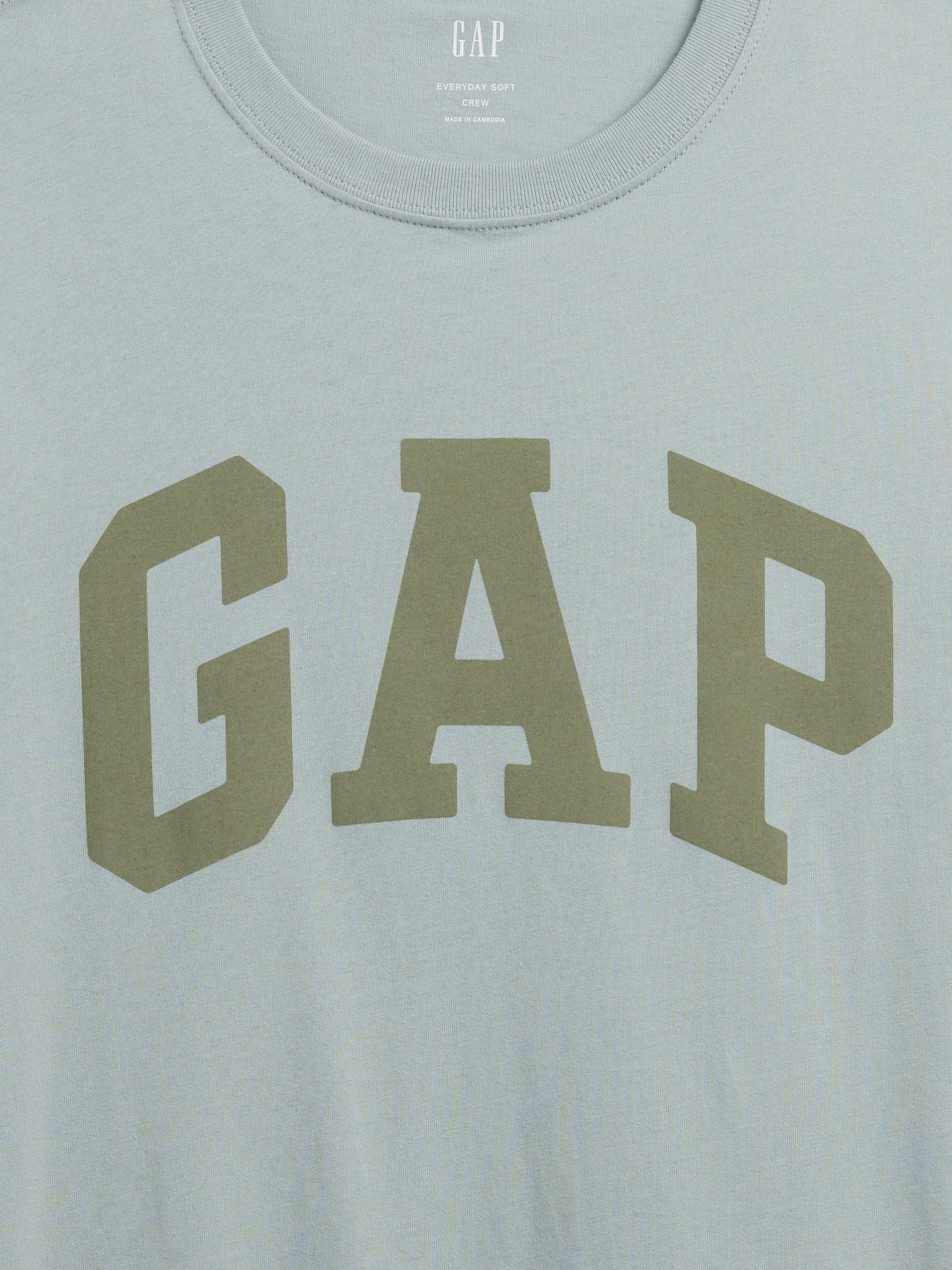 Açık Yeşil Everyday Soft Gap Logo T-shirt