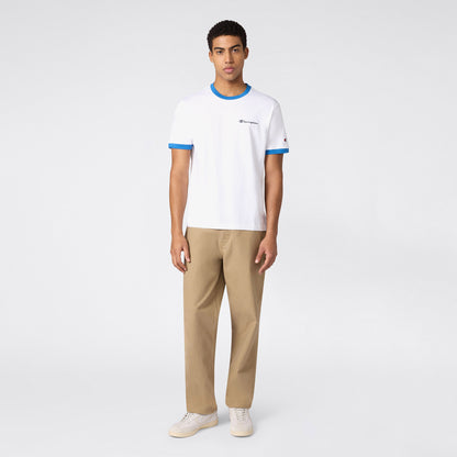 Champion Ss Regular Fit Erkek Beyaz T-shirt